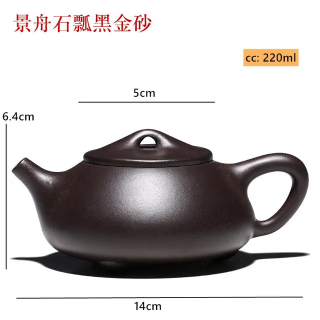 Handmade Yixing Purple Clay Tea Infuser Tradition Stone Scoop Filter Teapot Chinese Zisha Beauty Tea Set Custom Tea Accessories