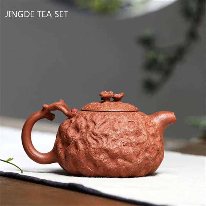 Master Handmade Purple Clay Teapot Raw Ore Section Mud Filter Tea Pot Household Zisha Beauty Kettle Chinese Yixing Tea Set 260ml