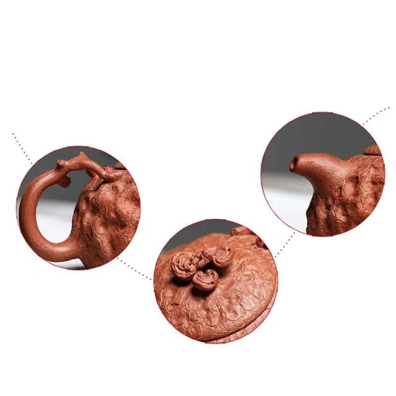 Master Handmade Purple Clay Teapot Raw Ore Section Mud Filter Tea Pot Household Zisha Beauty Kettle Chinese Yixing Tea Set 260ml