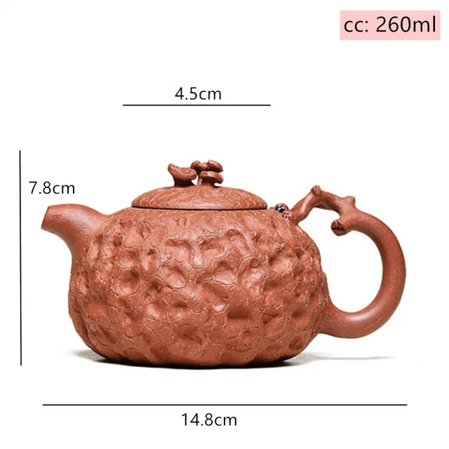 Master Handmade Purple Clay Teapot Raw Ore Section Mud Filter Tea Pot Household Zisha Beauty Kettle Chinese Yixing Tea Set 260ml