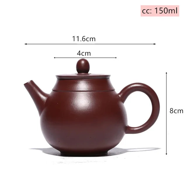 Creative Yixing Purple Clay Teapot Master Handmade Zhu Mud Teapot Home Filter Beauty Tea Maker Chinese Zisha Tea Sets 150ml