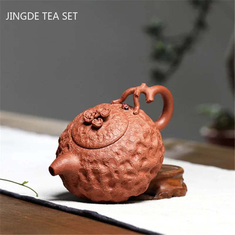 Master Handmade Purple Clay Teapot Raw Ore Section Mud Filter Tea Pot Household Zisha Beauty Kettle Chinese Yixing Tea Set 260ml
